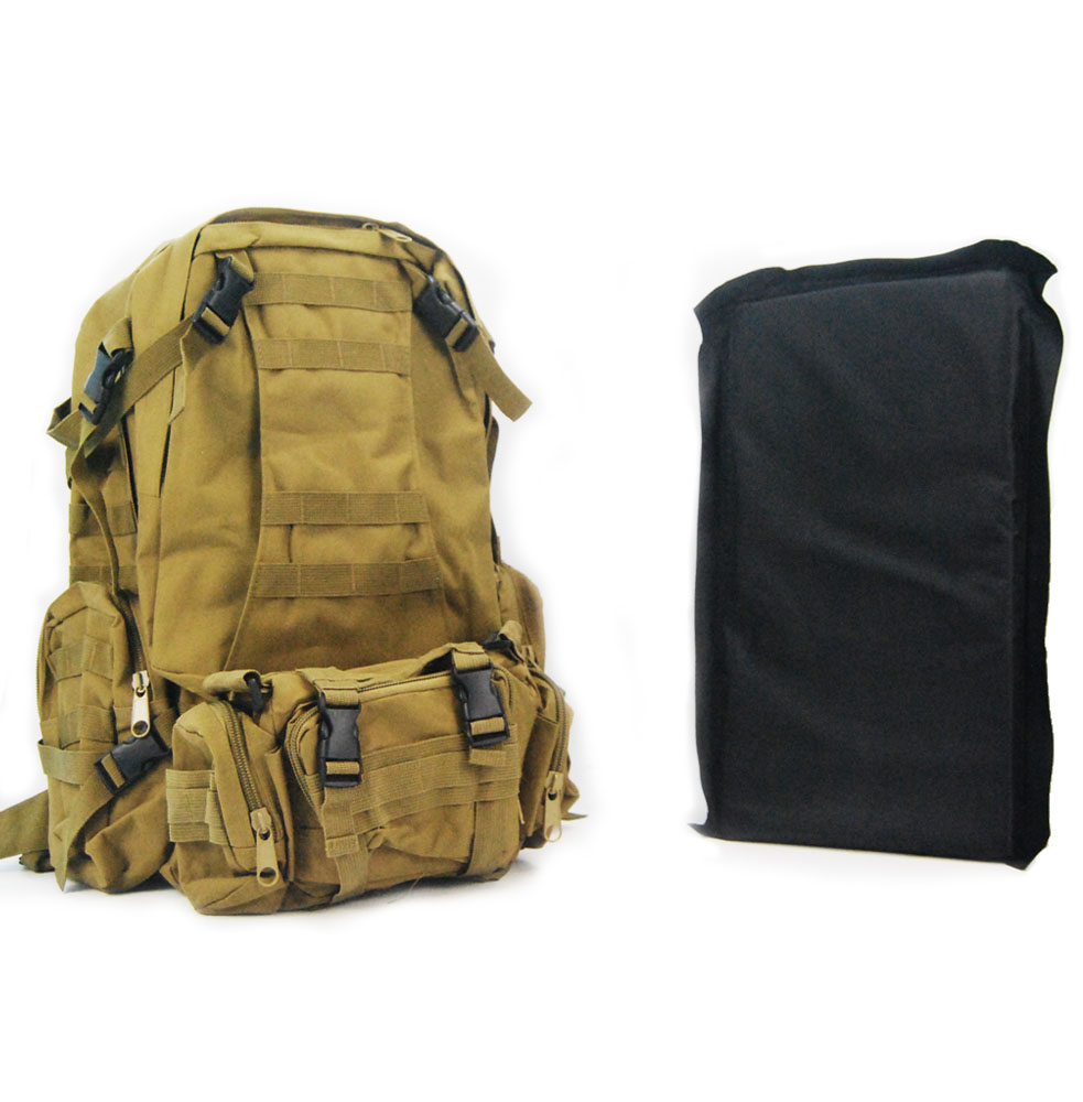 NIJ IIIA Bulletproof Outdoor Backpack with Large Capacity