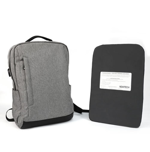 NIJ IIIA School Bulletproof Backpack with USB Charging Port