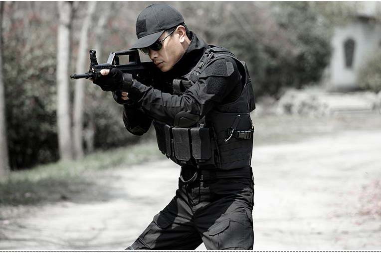 The Man Wearing Stab Proof Vest